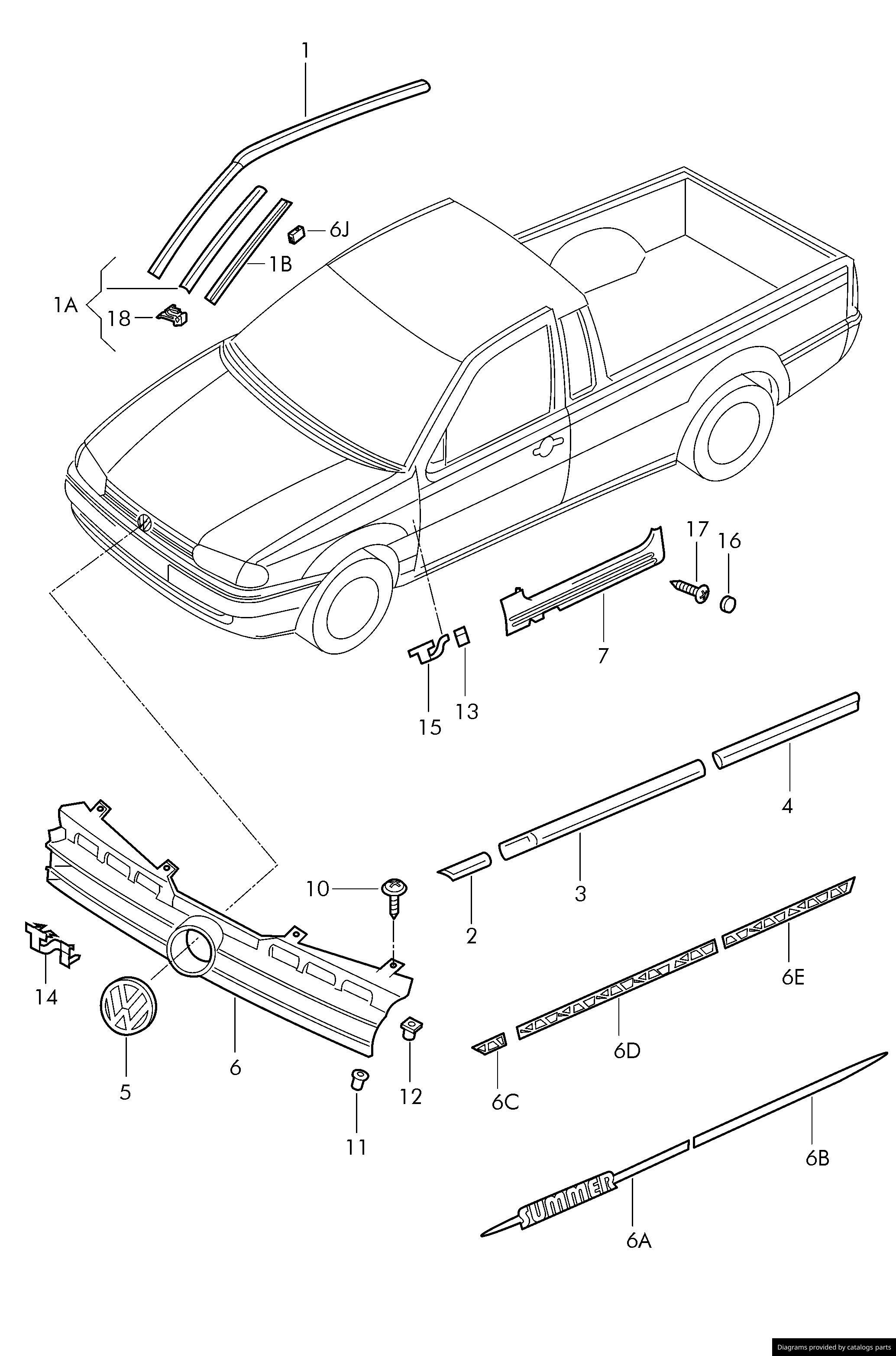 Car part diagram