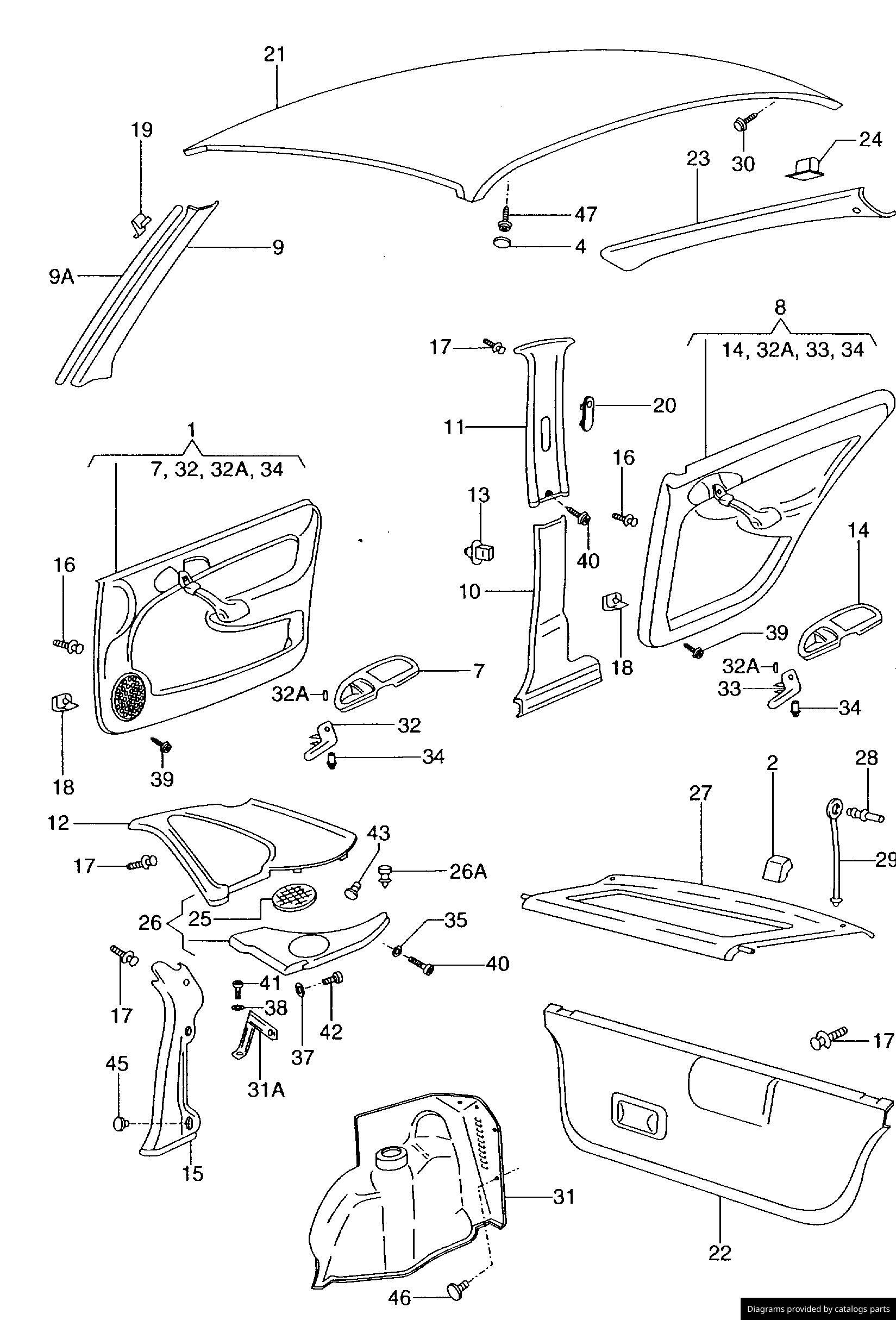 Car part diagram