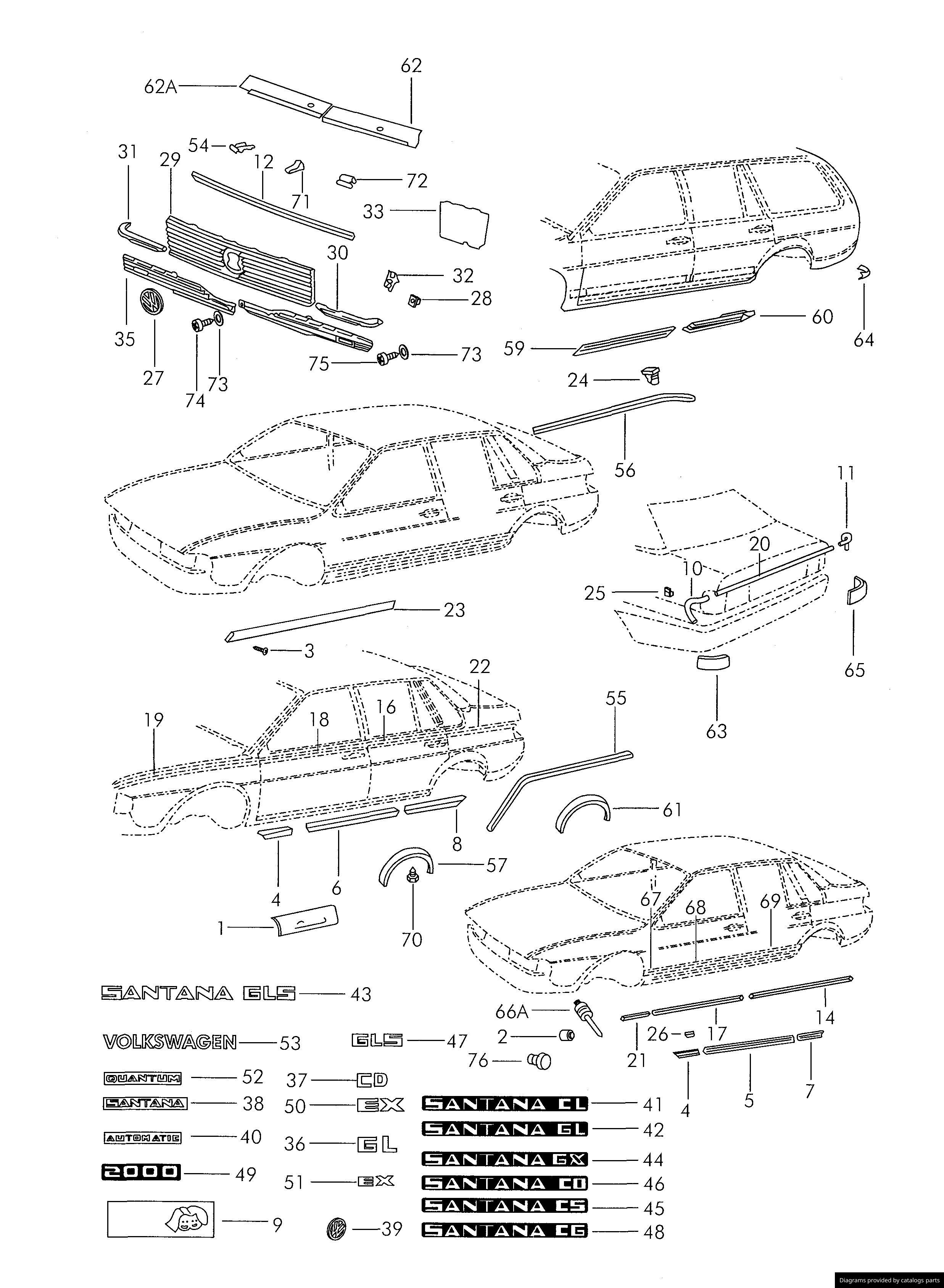 Car part diagram