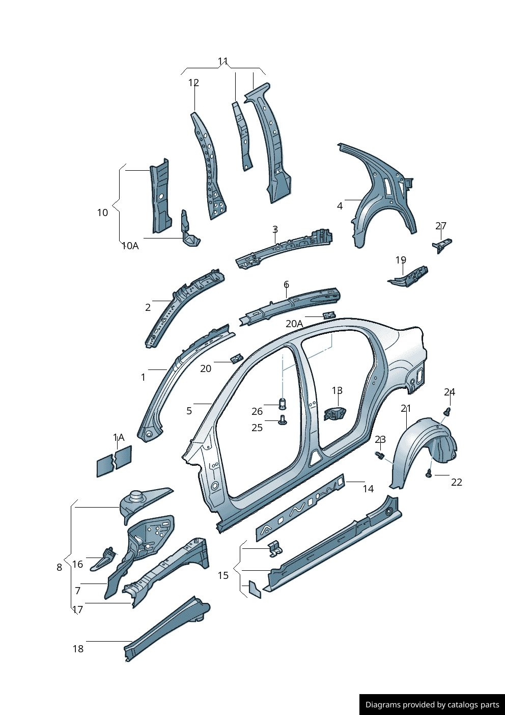 Car part diagram