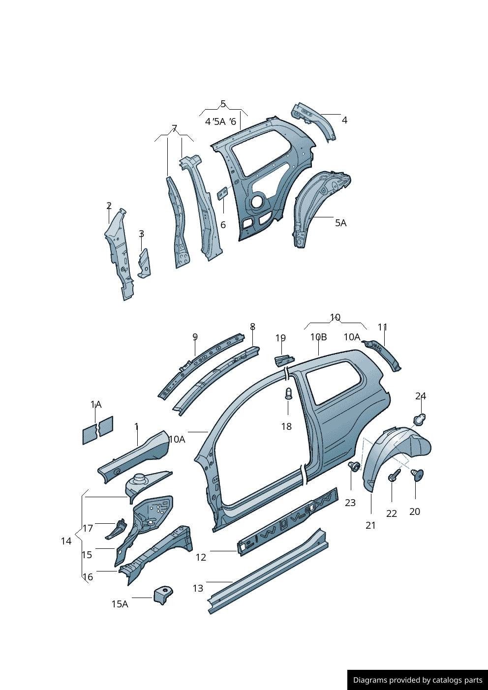 Car part diagram