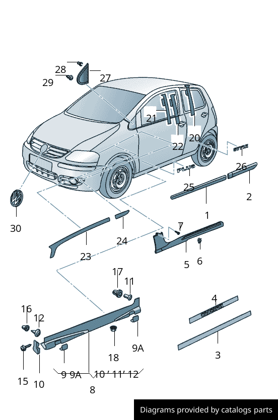 Car part diagram