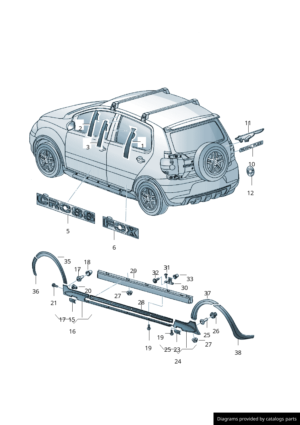 Car part diagram