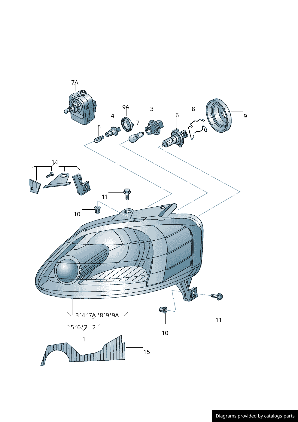 Car part diagram