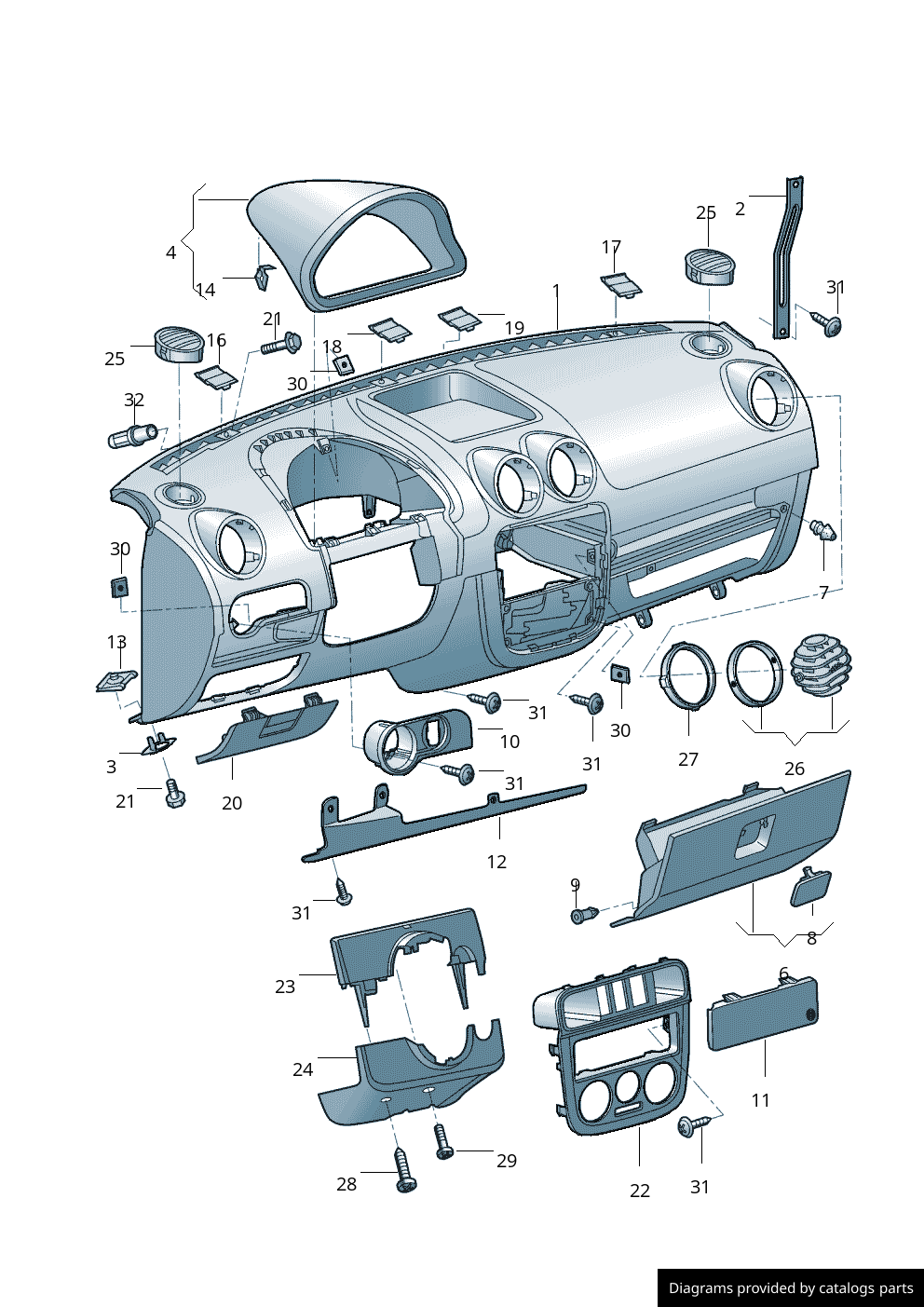 Car part diagram
