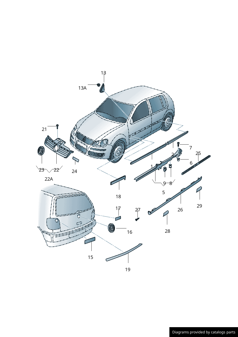 Car part diagram