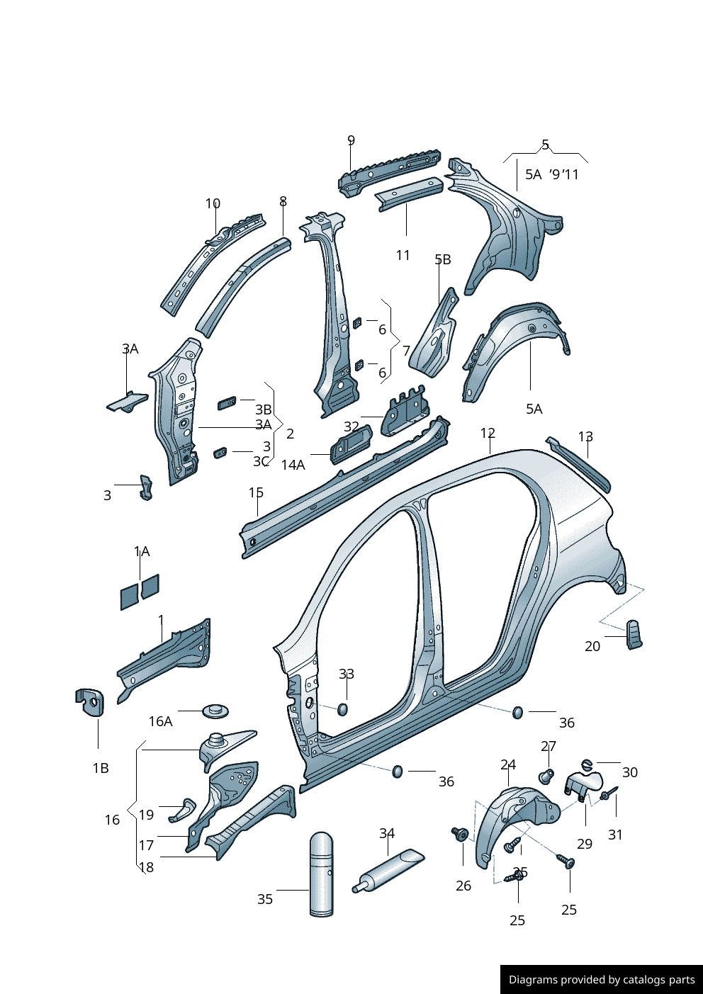 Car part diagram