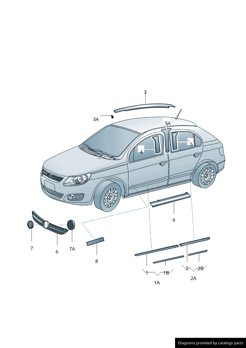Car part diagram