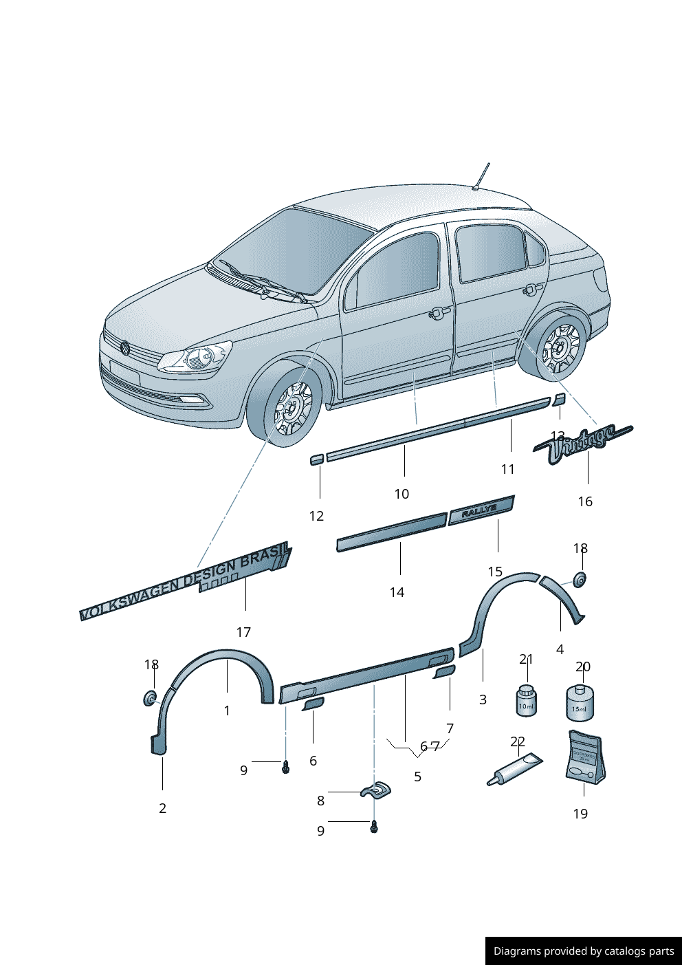 Car part diagram