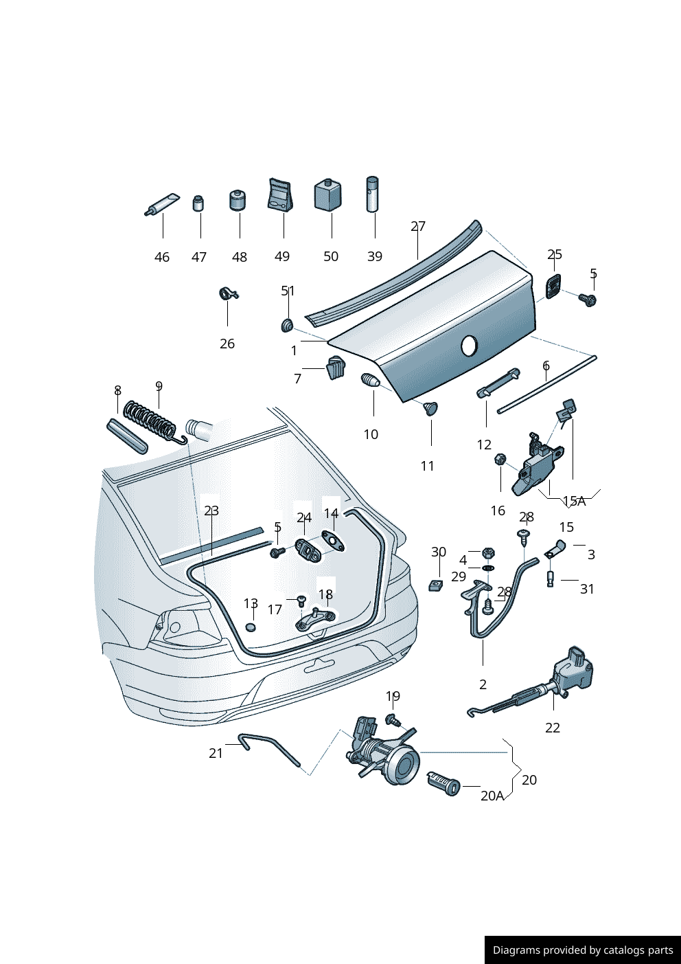 Car part diagram