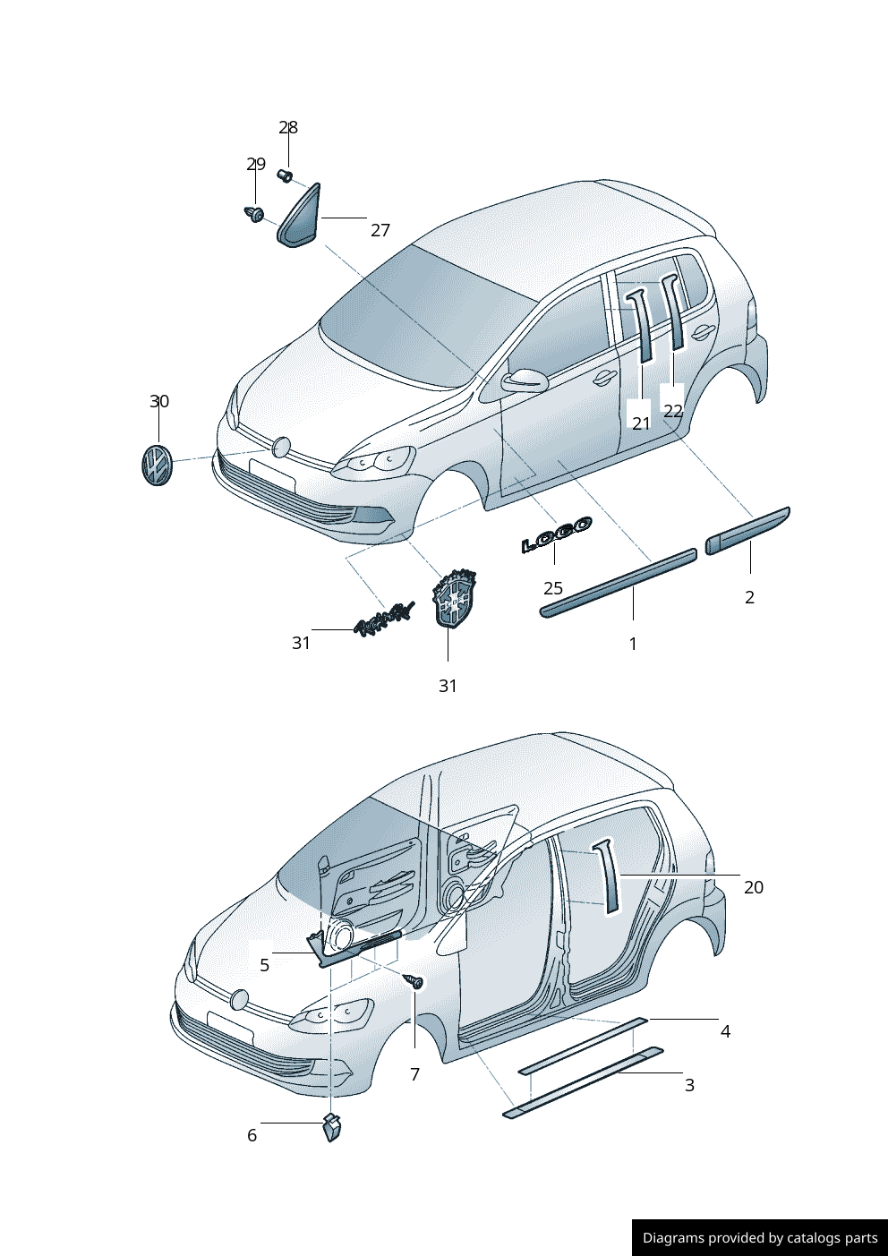 Car part diagram