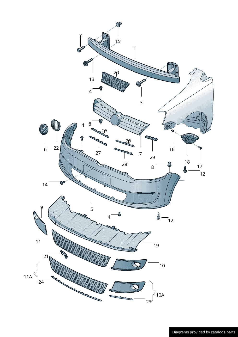 Car part diagram
