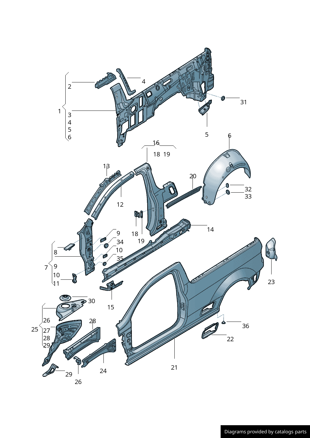 Car part diagram