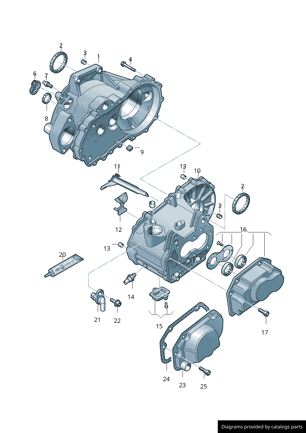 Volkswagen Clutch Housing 0AH301107H LLLParts