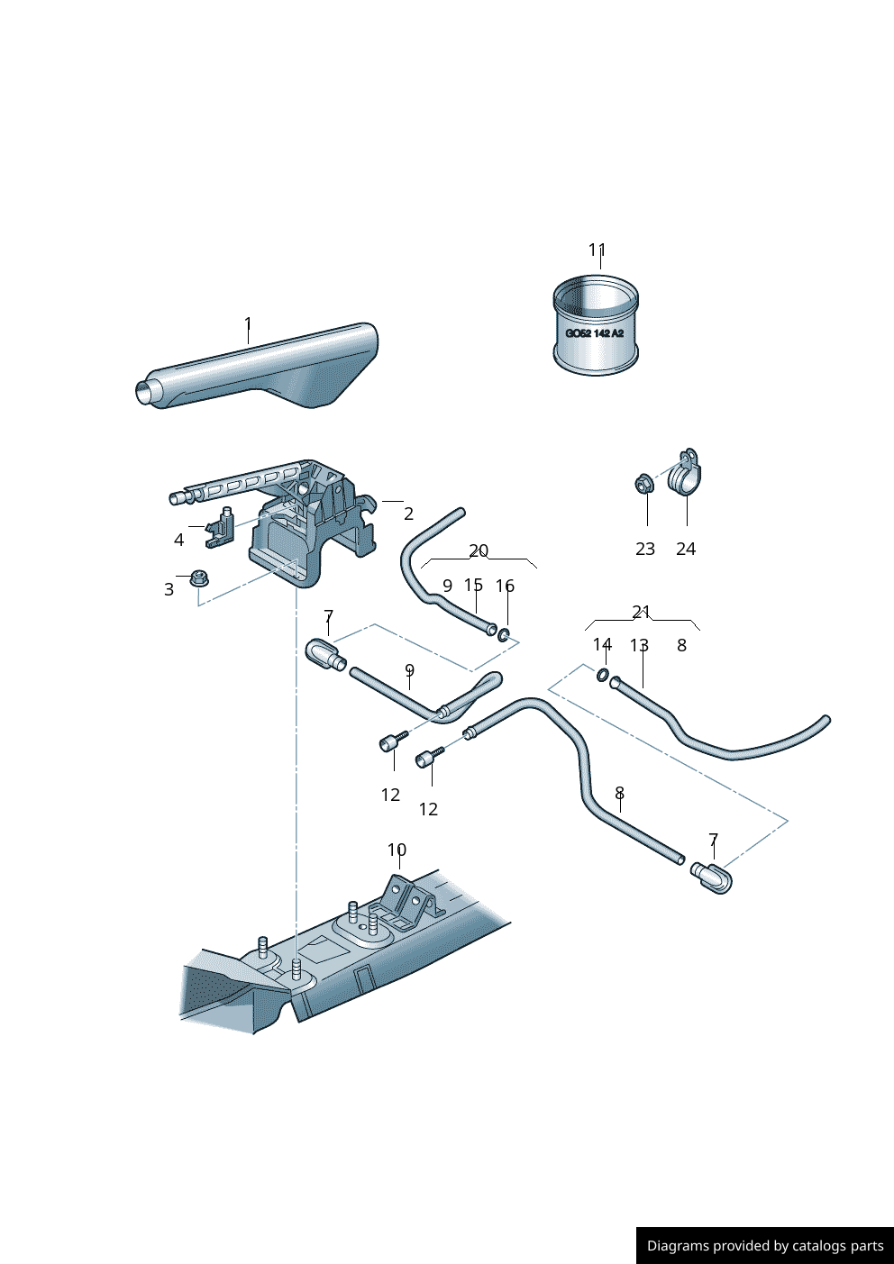 Car part diagram
