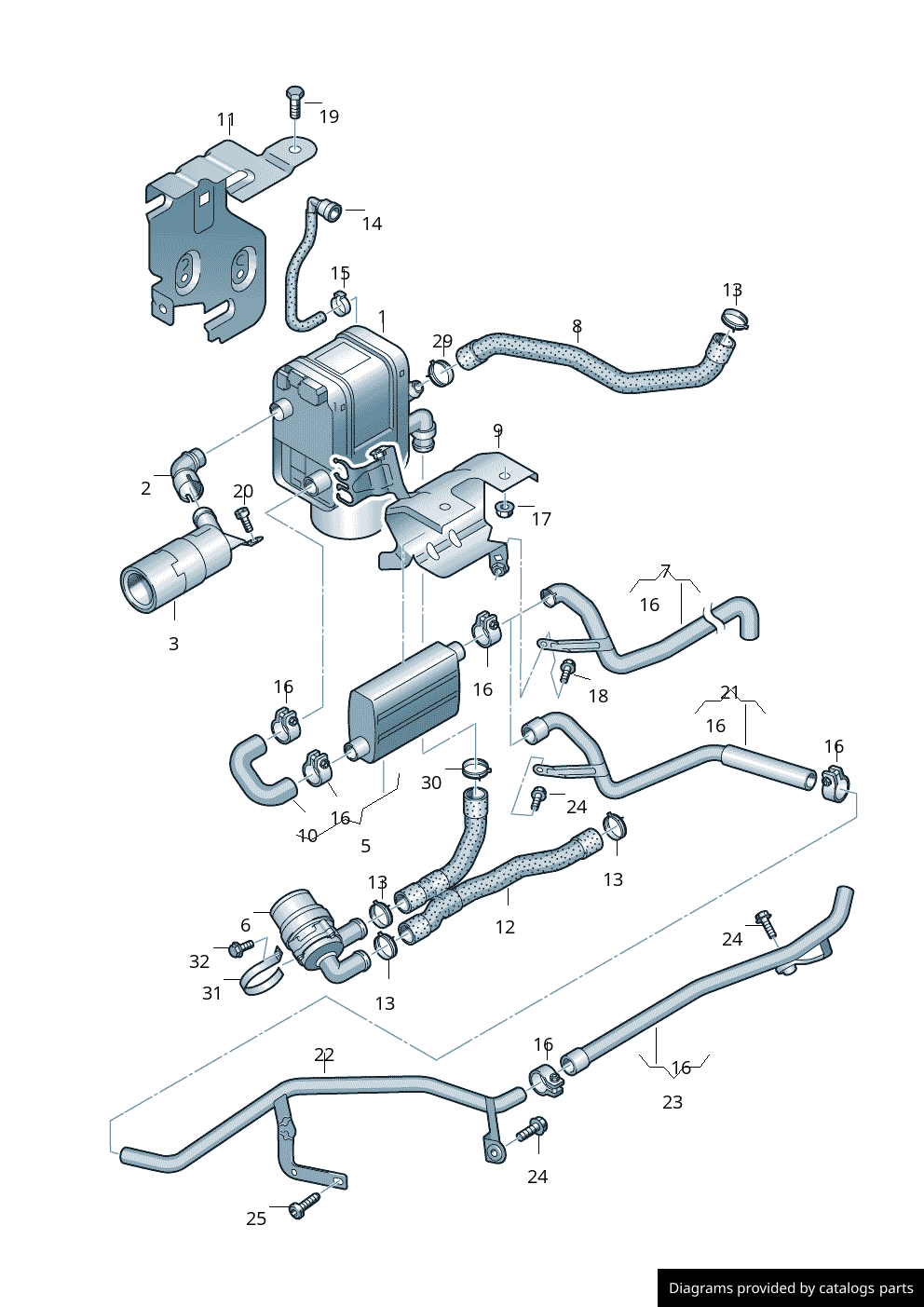 Car part diagram