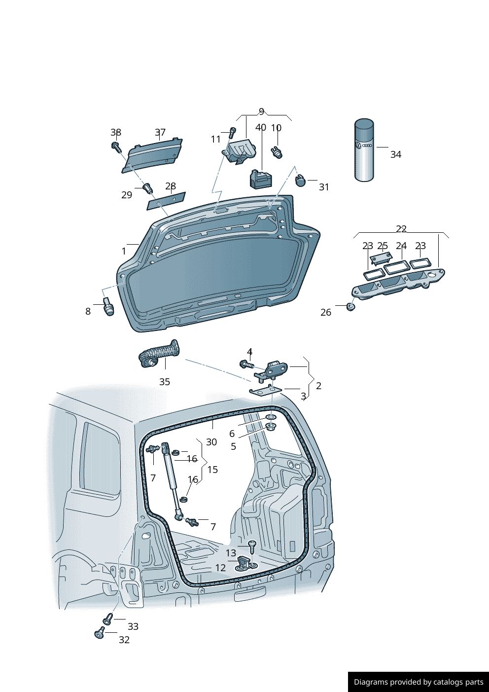Car part diagram