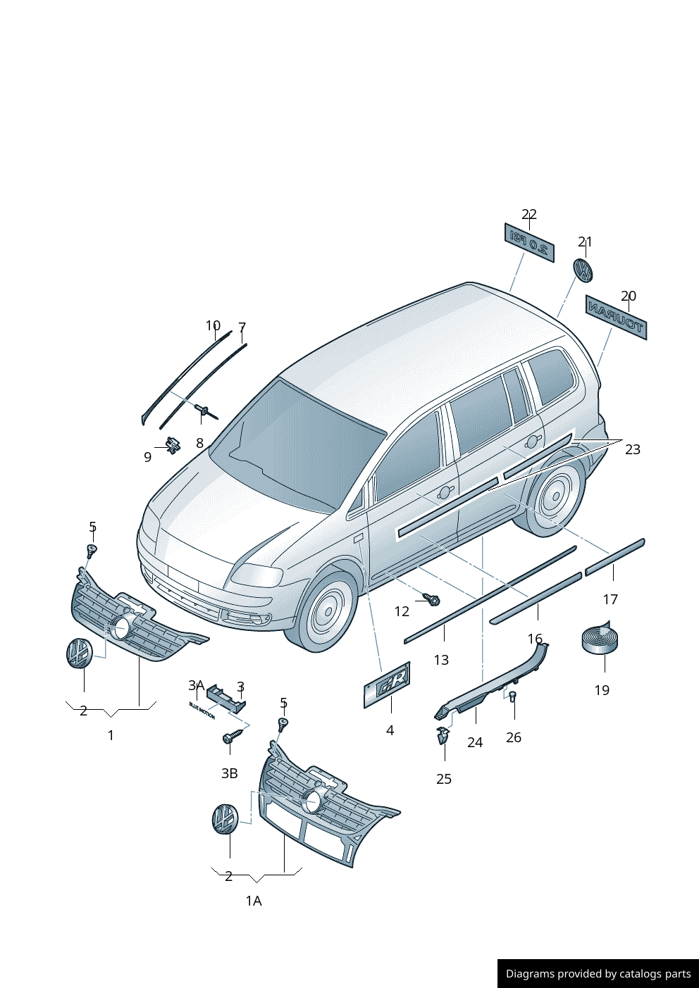 Car part diagram