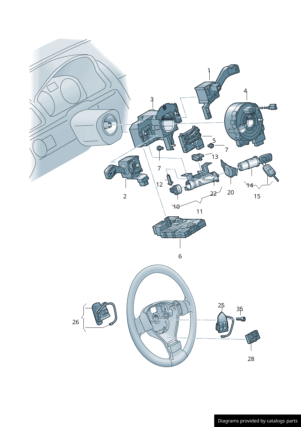 Car part diagram