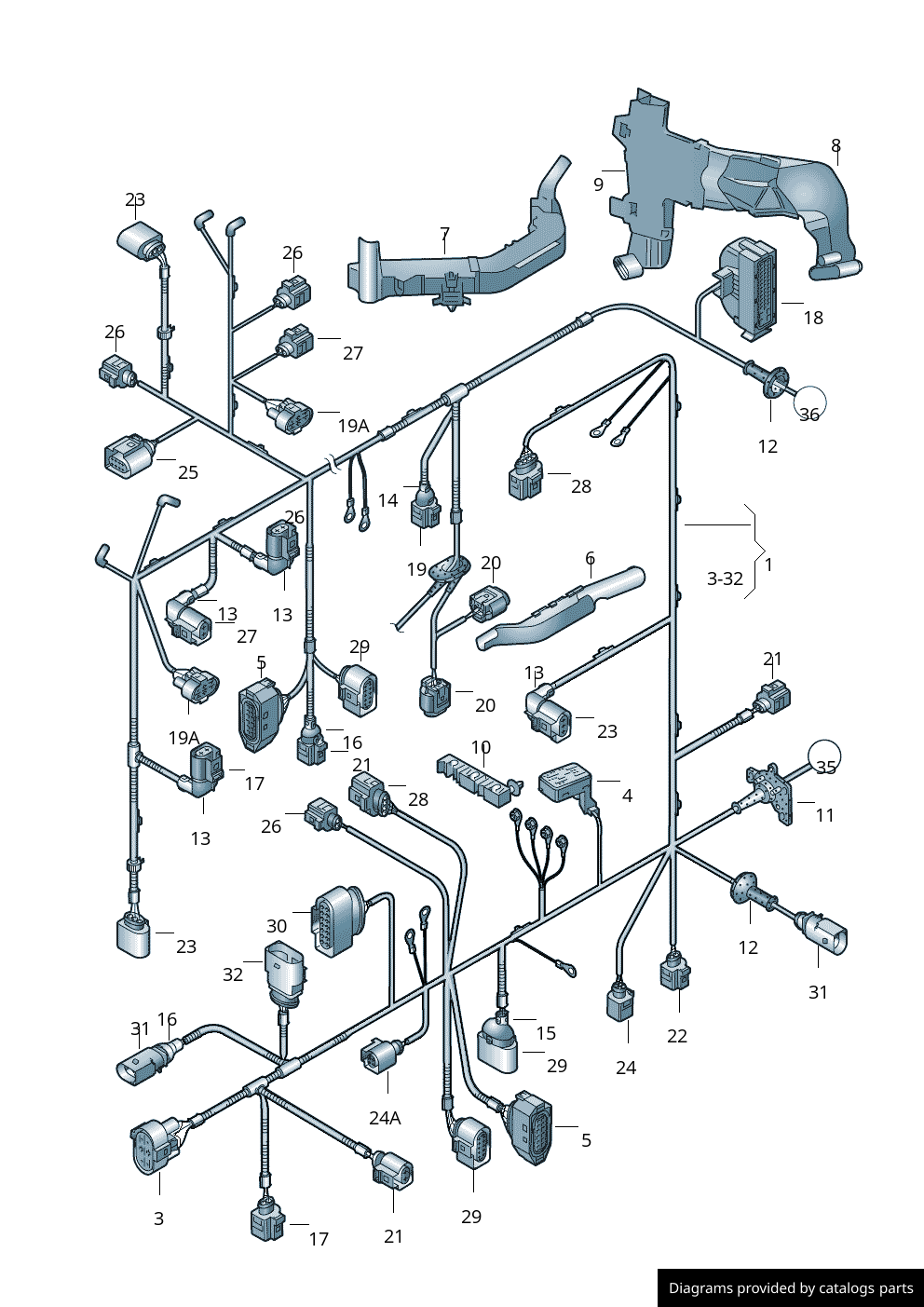 Car part diagram