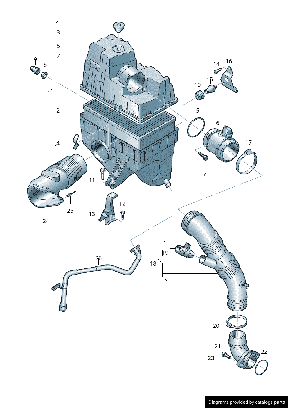 Car part diagram
