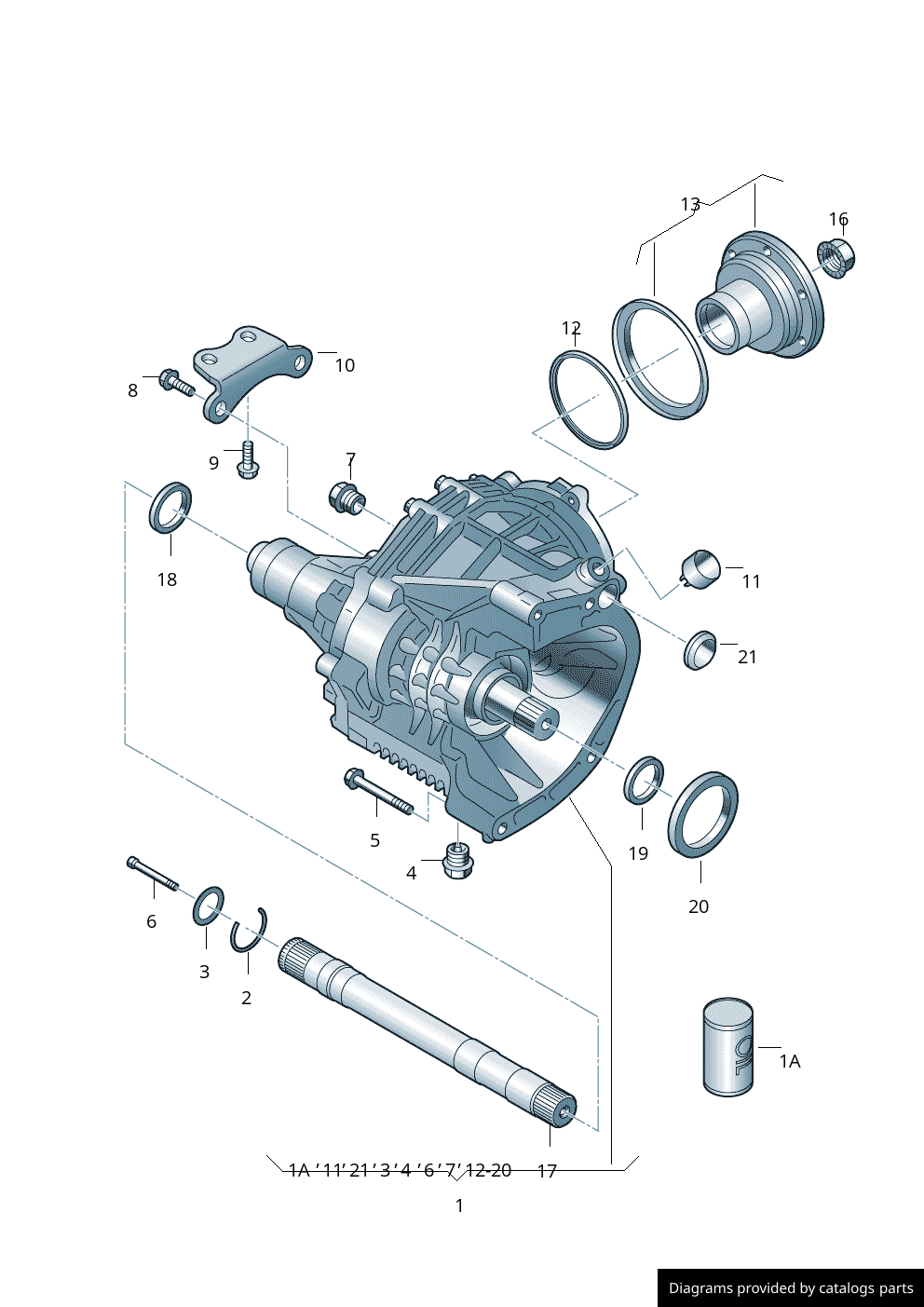 Volkswagen Radial Shaft Seal 02H409255 LLLParts