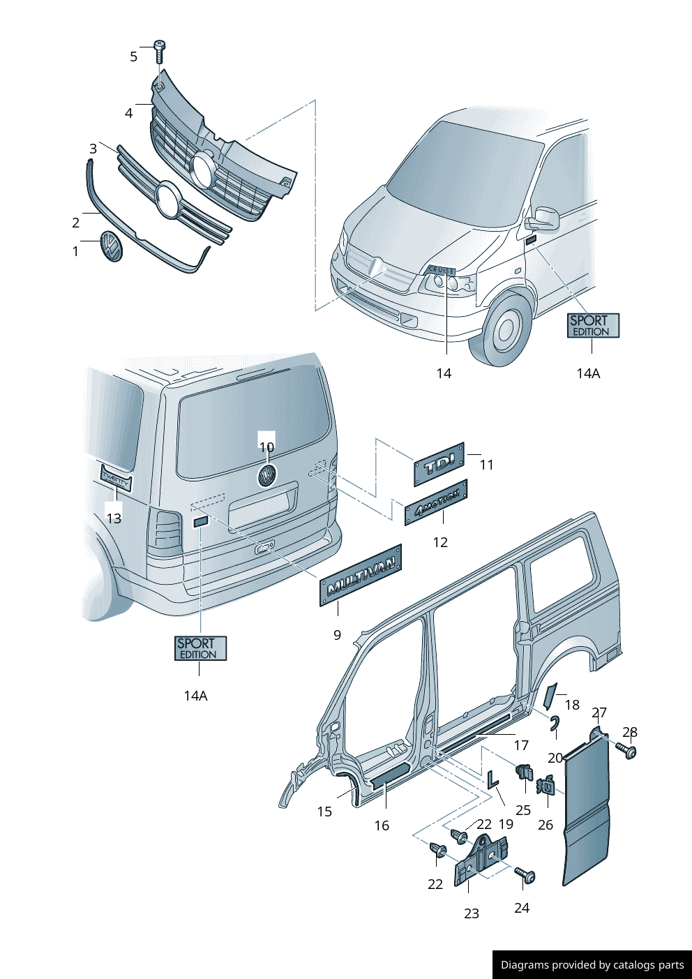 Car part diagram