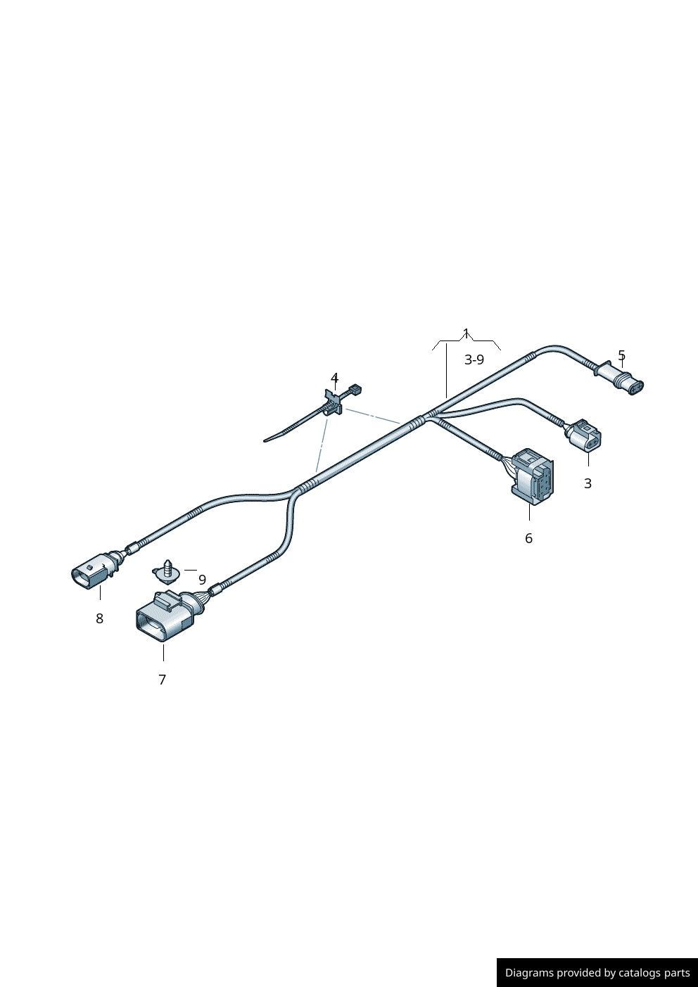 Volkswagen Wiring Harness For AuxiliaryHeater 7H0971478A LLLParts