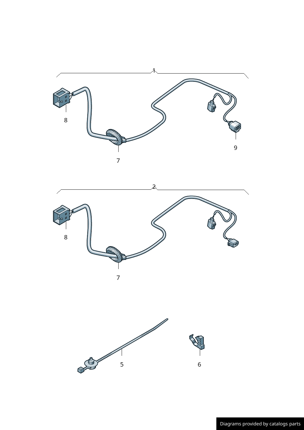 Volkswagen Wiring Harness For AntiLockBrakesystem Abs 7H0971286J