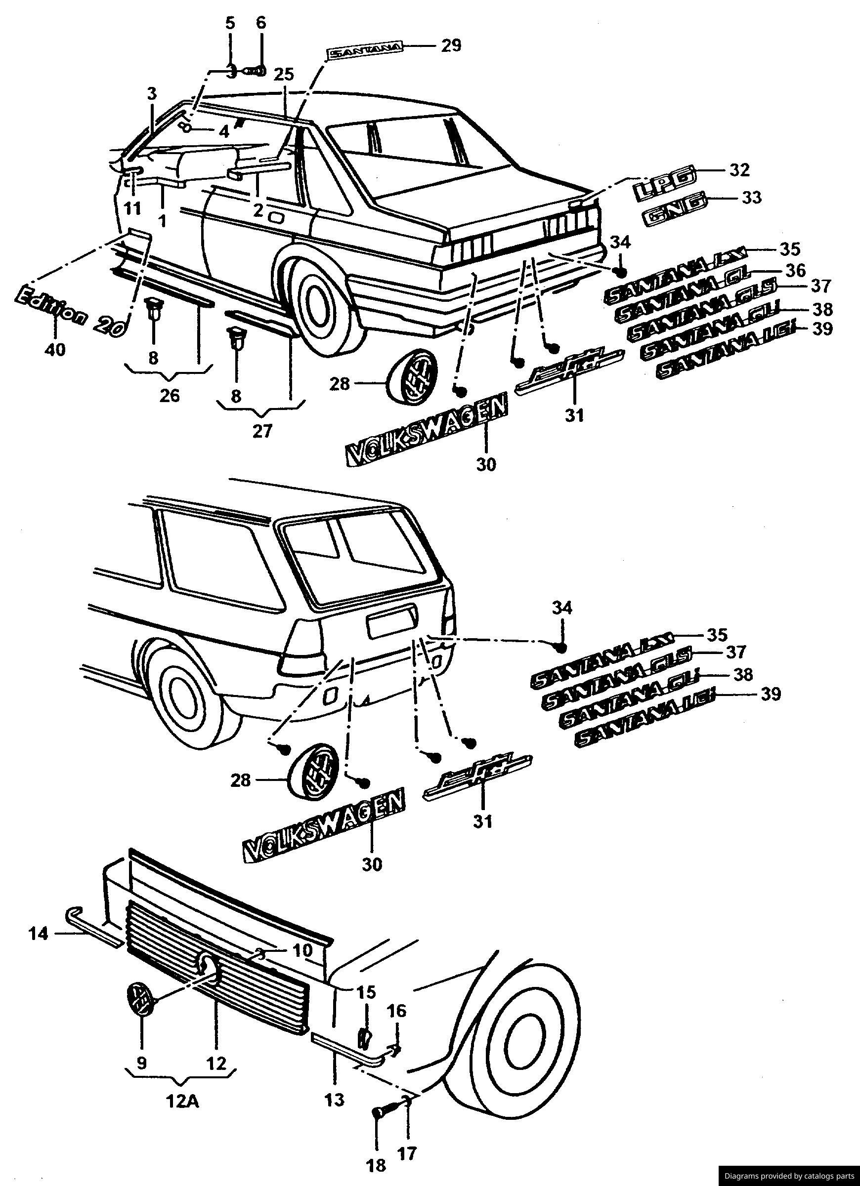 Car part diagram