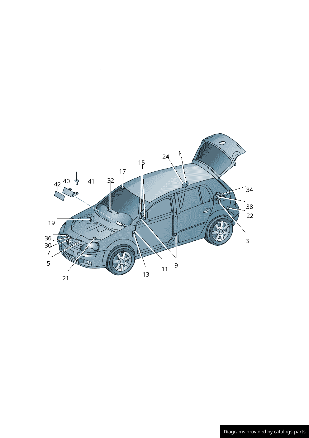 Car part diagram