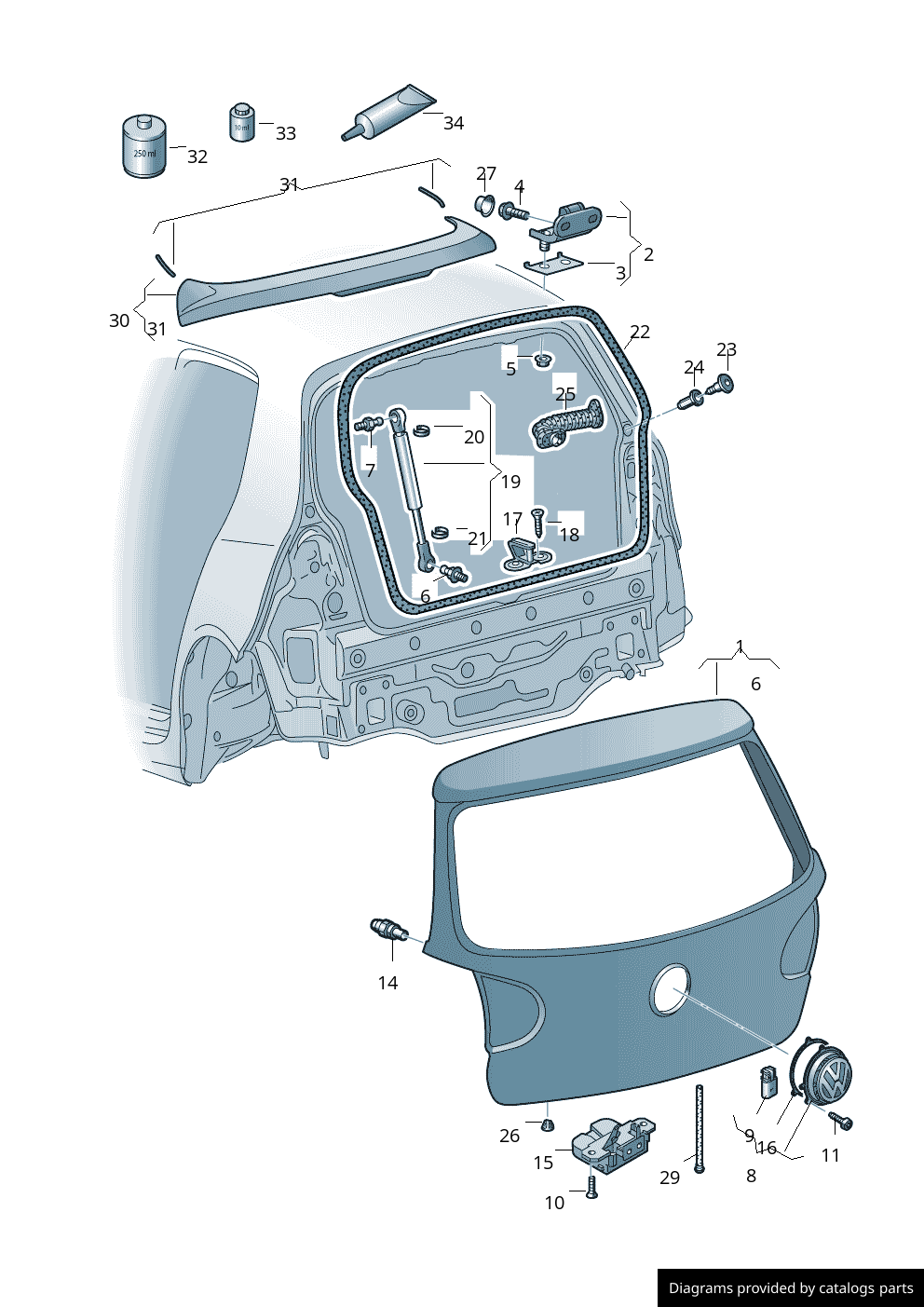Car part diagram