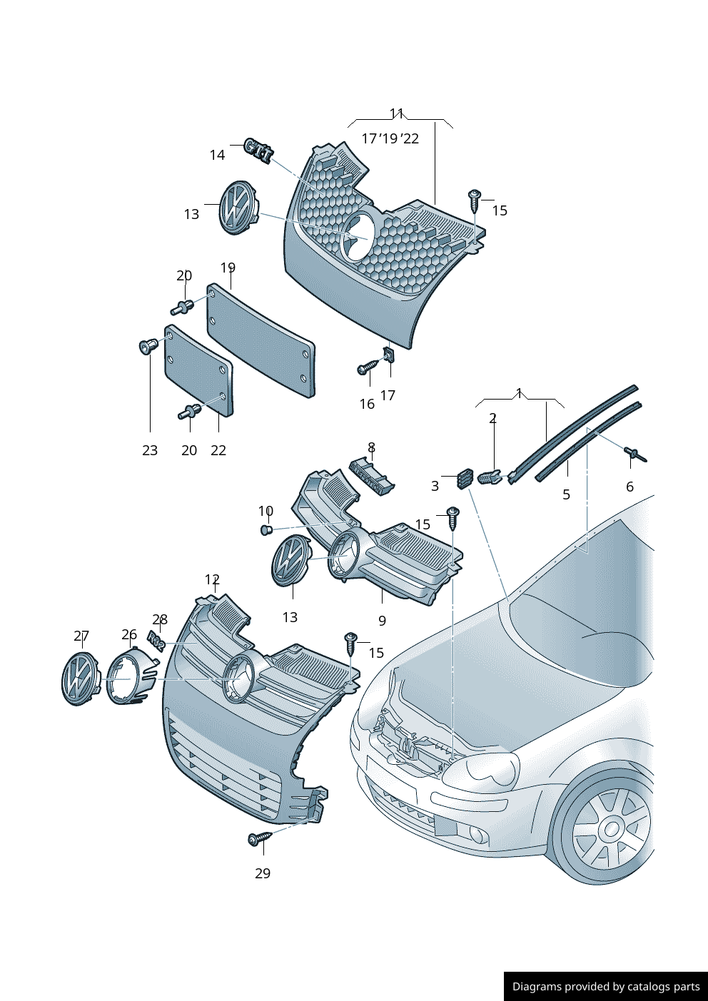 Car part diagram