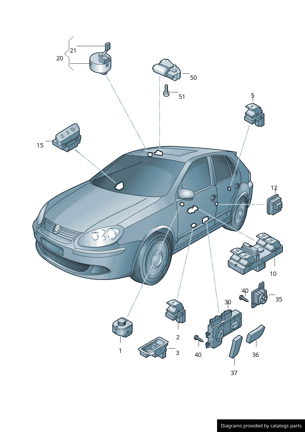 Car part diagram