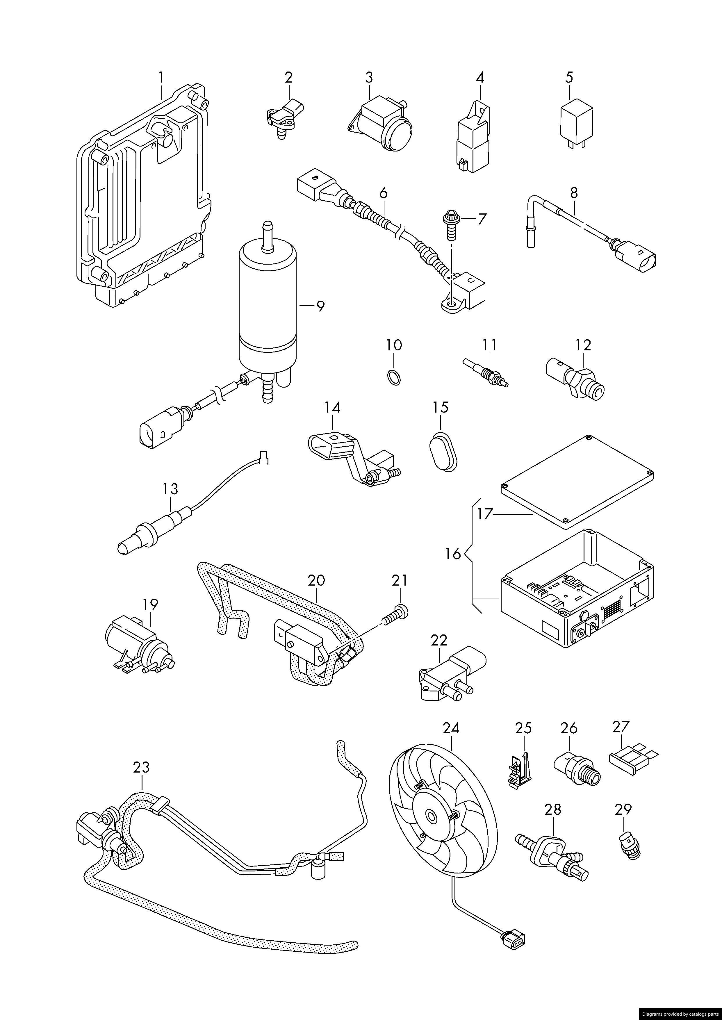 Car part diagram