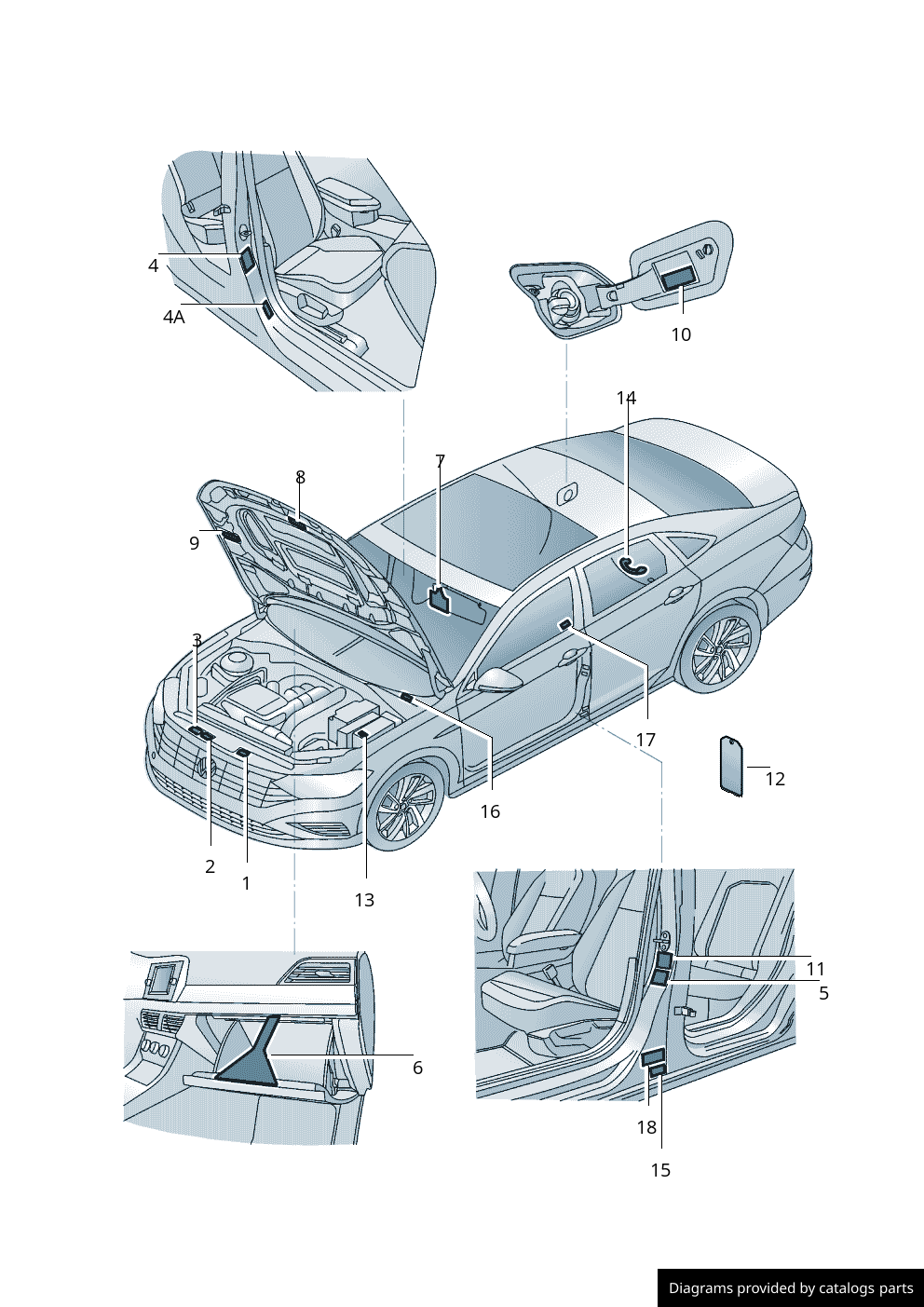 Car part diagram
