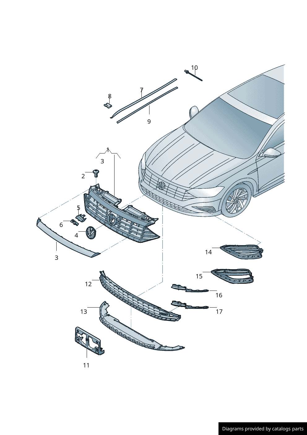 Car part diagram