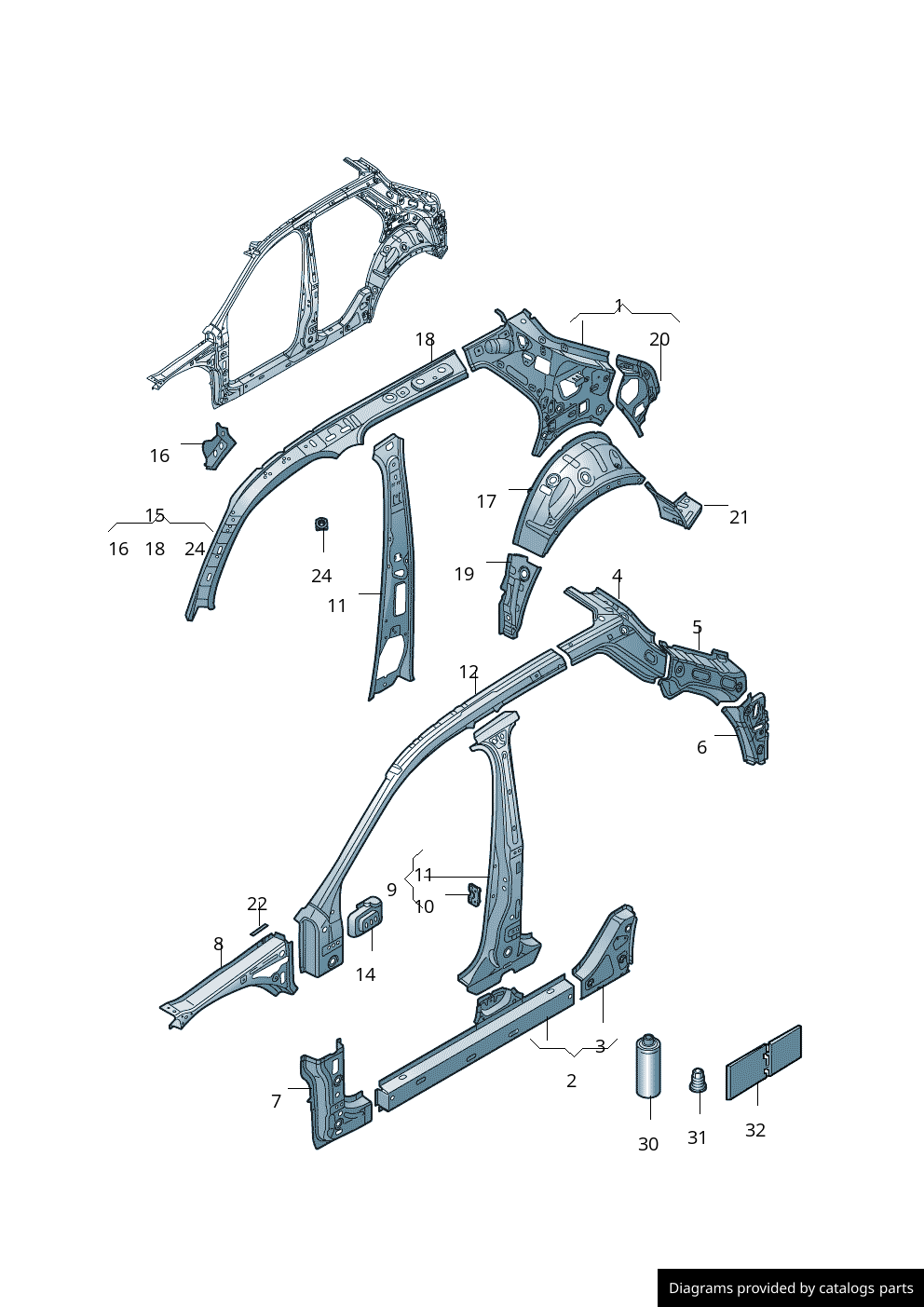 Car part diagram