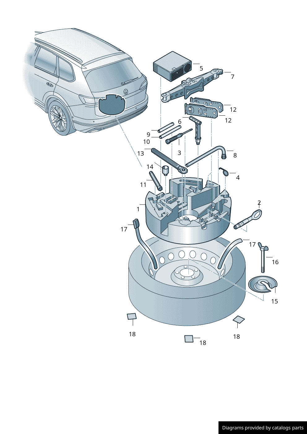 Car part diagram
