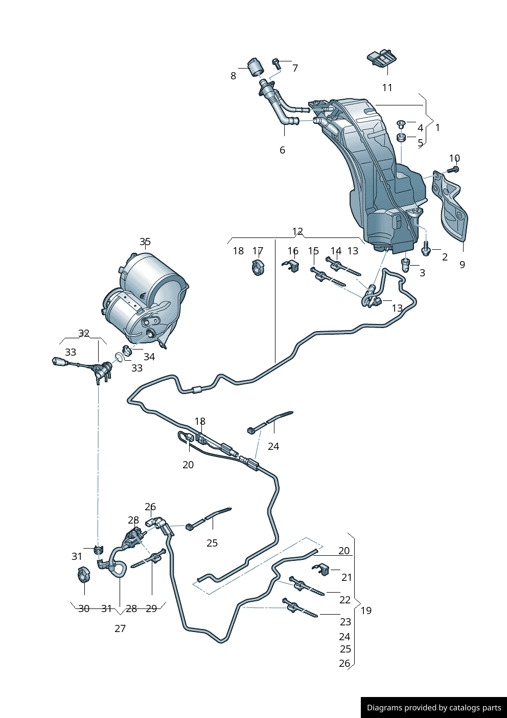 Car part diagram