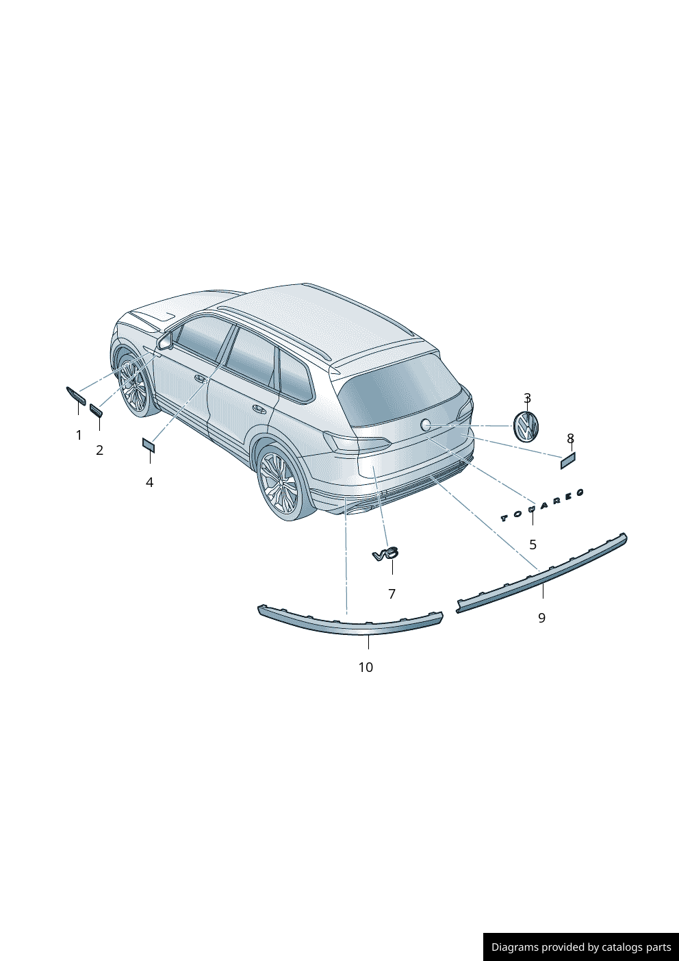 Car part diagram