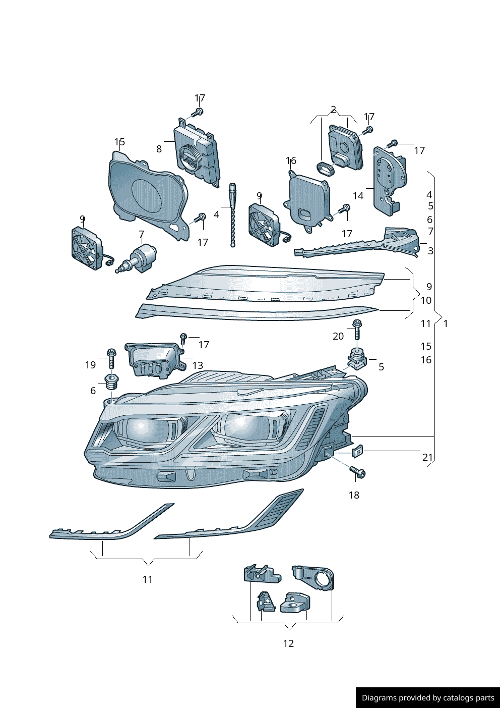 Car part diagram