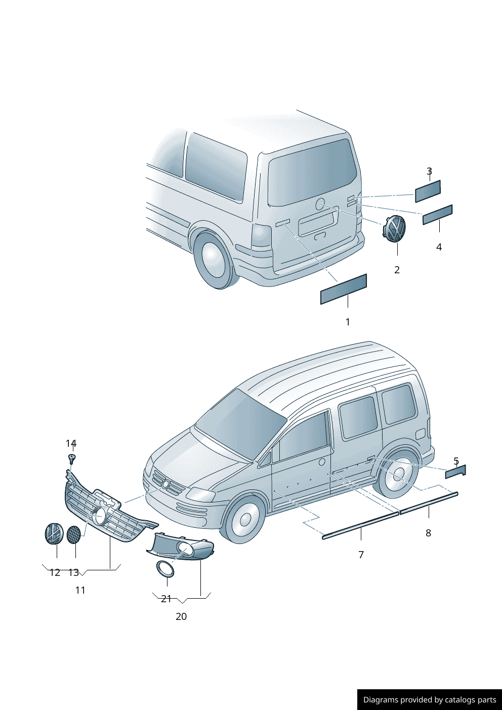 Car part diagram