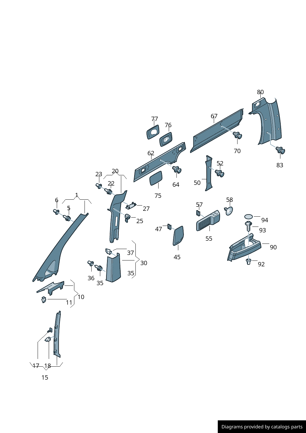 Car part diagram