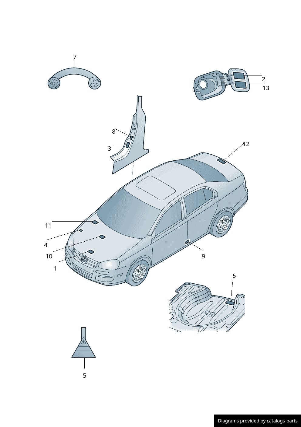 Car part diagram
