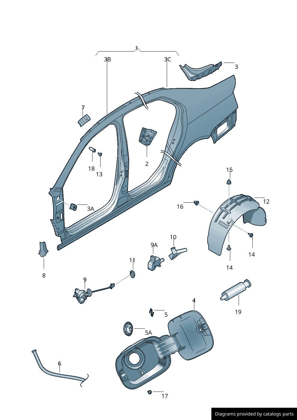 Car part diagram