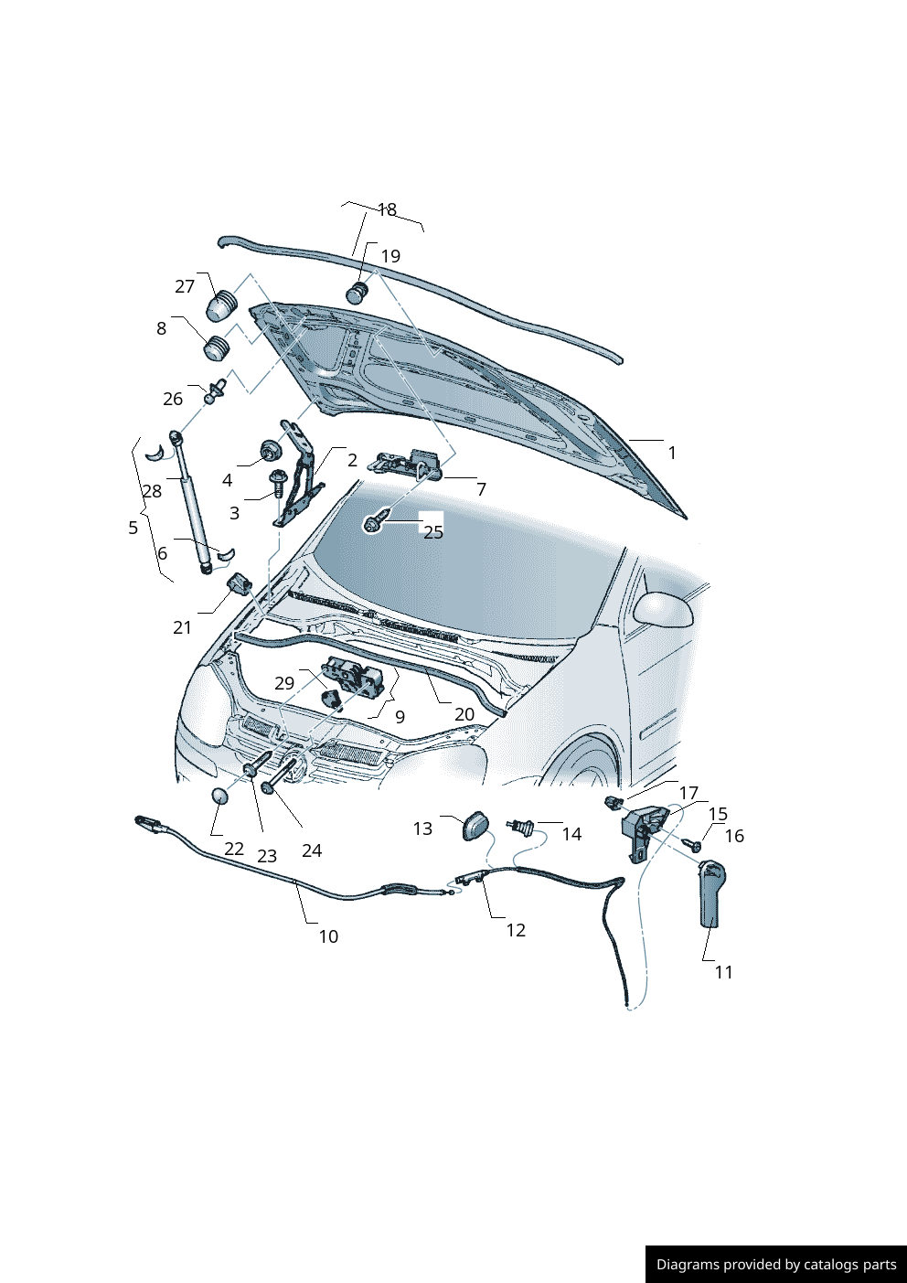 Car part diagram