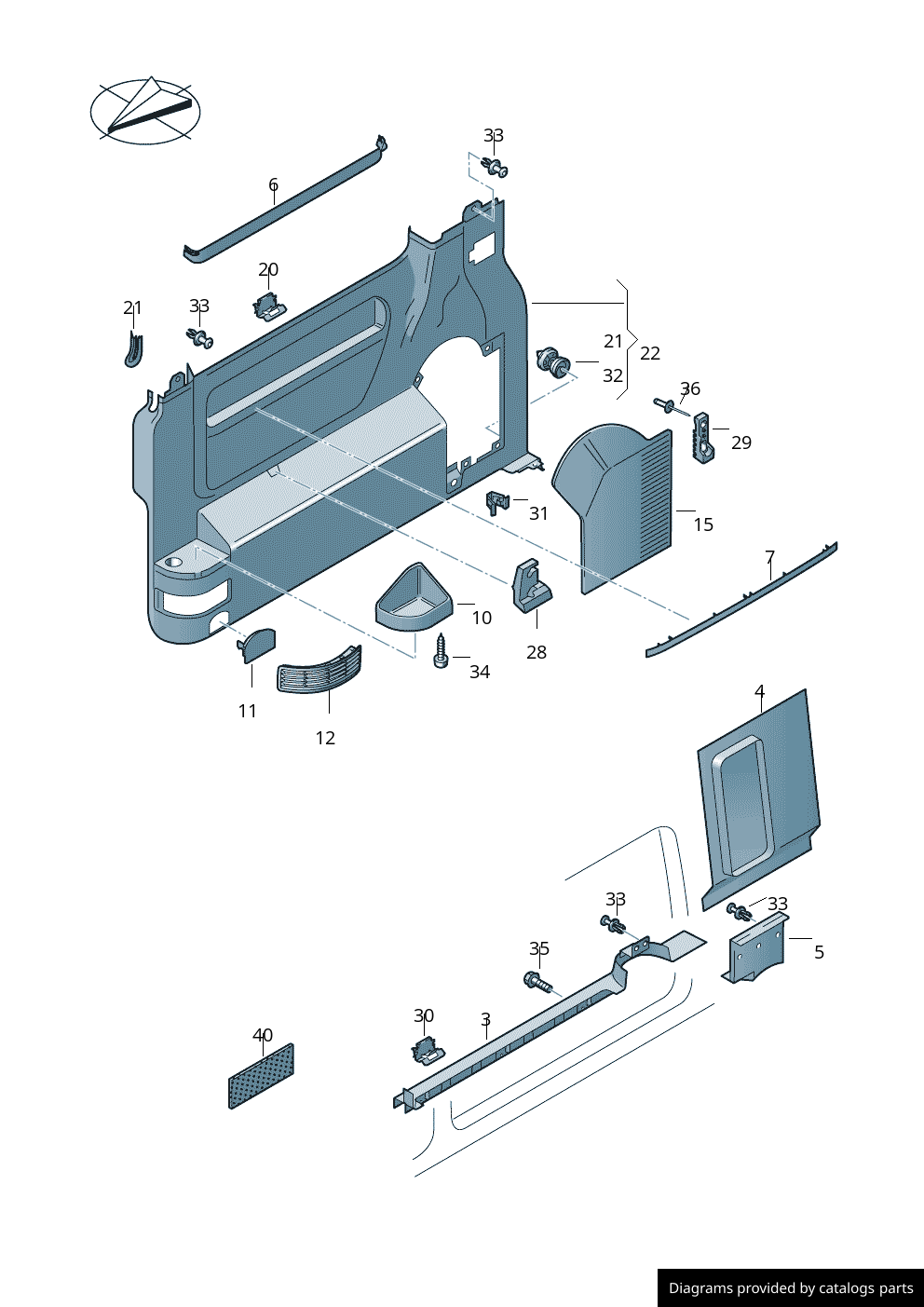 Car part diagram