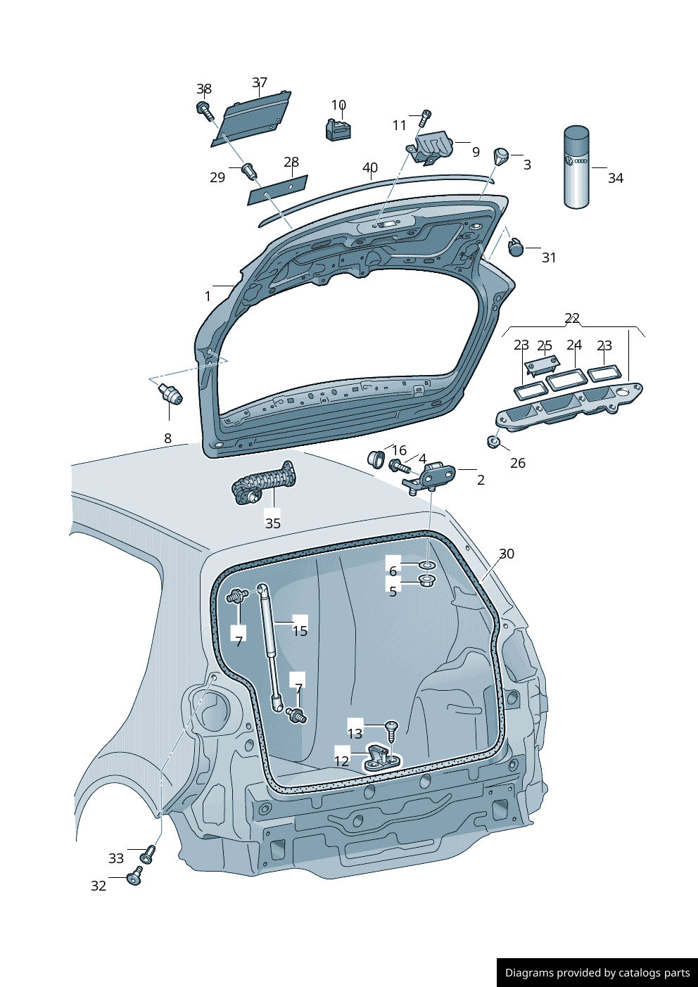 Car part diagram