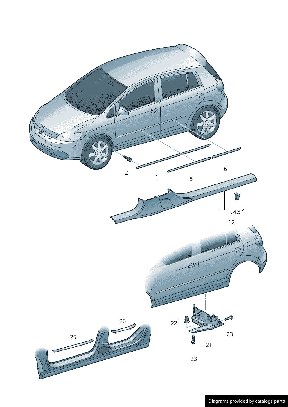 Car part diagram